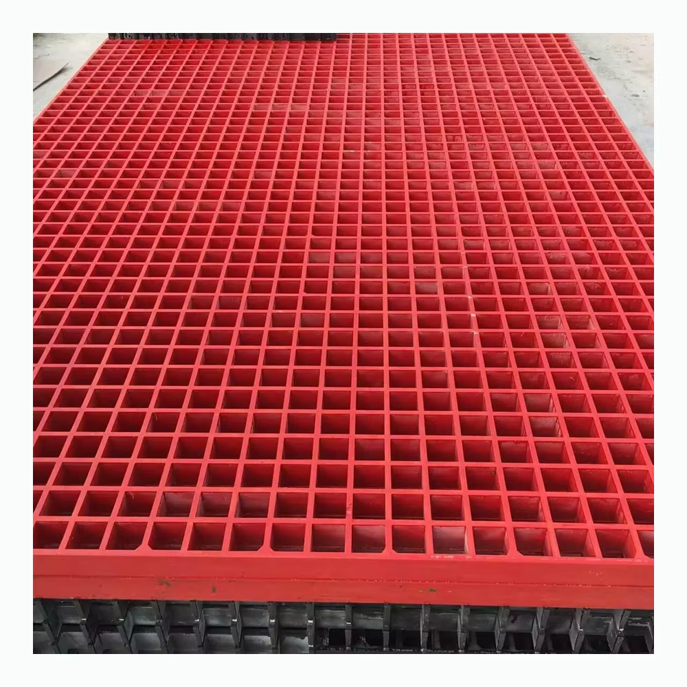 Wholesale FRP Grating Walkway Molded Pultruded Fiberglass Panel Mesh Grill Grate Cage Racing Pigeon Loft Competitive Welding