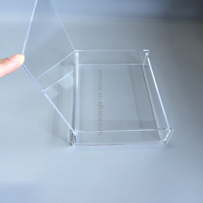 High Polish Clear Acrylic Storage Box