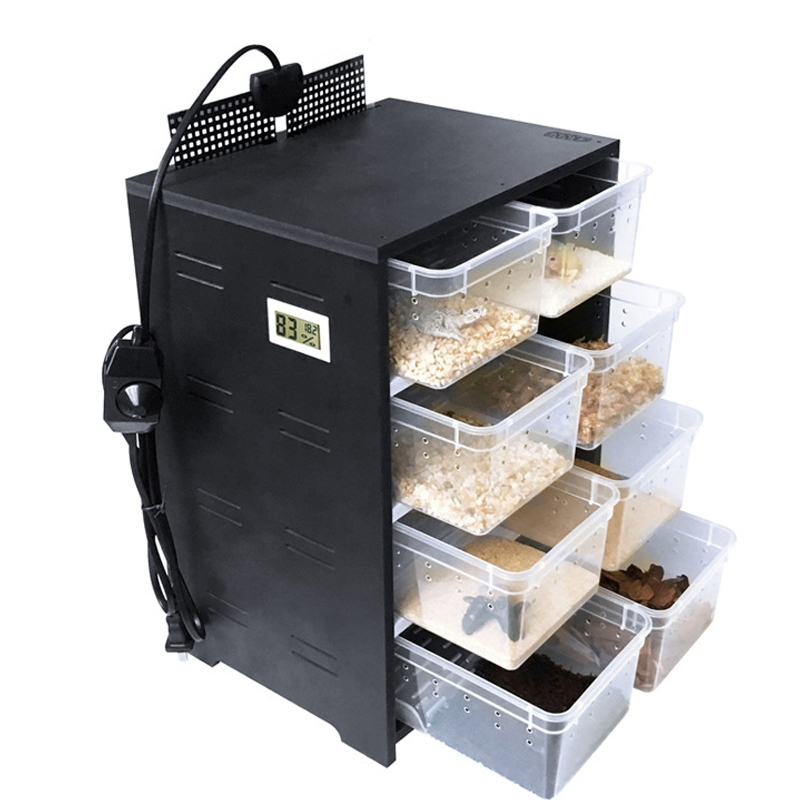 Hot Sale Luxury Solid Plastic Custom Reptile Crested Gecko Breeding Box with Custom Logo Warm Breathable &amp; Waterproof