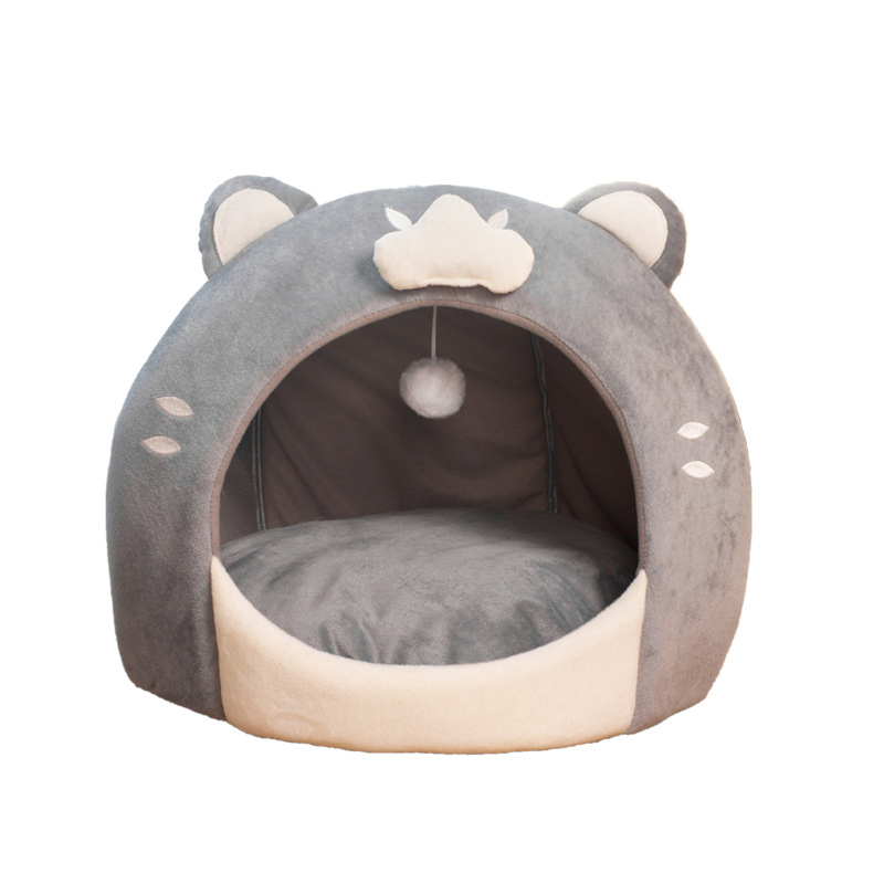 Popular Cat's Nest Wholesale Green Cloud Shape Pet Bed Warmth Cat House