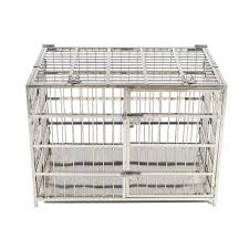 Heavy-Duty 48inch Large Size Metal Dog Cage Foldable Stainless Steel Large Dog Crate