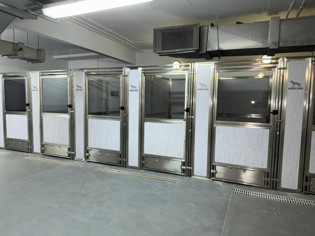 Heavy Duty Welded Metal Anti-Rust Dog Kennel Professional Modular Dog Cages Kennel Bank