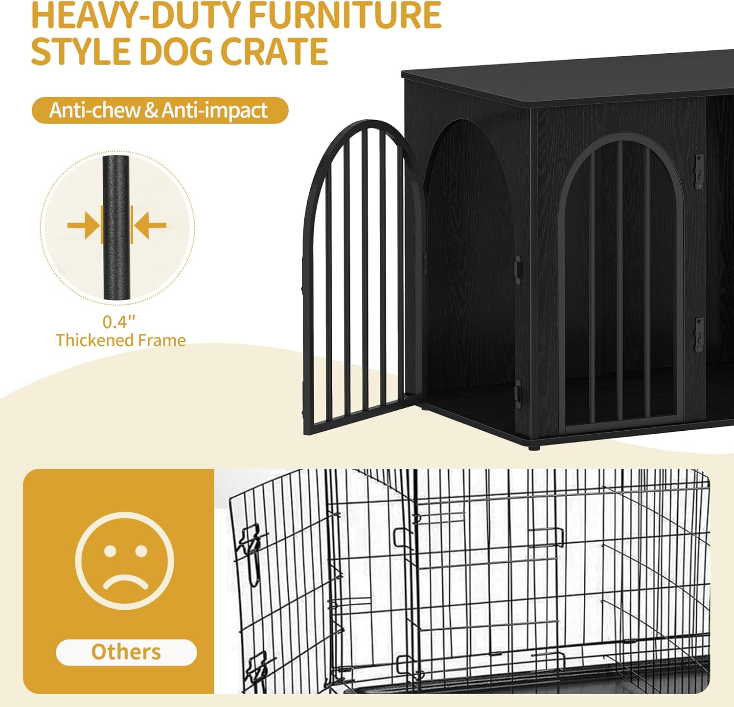 Wooden Dog Crate Detail 6