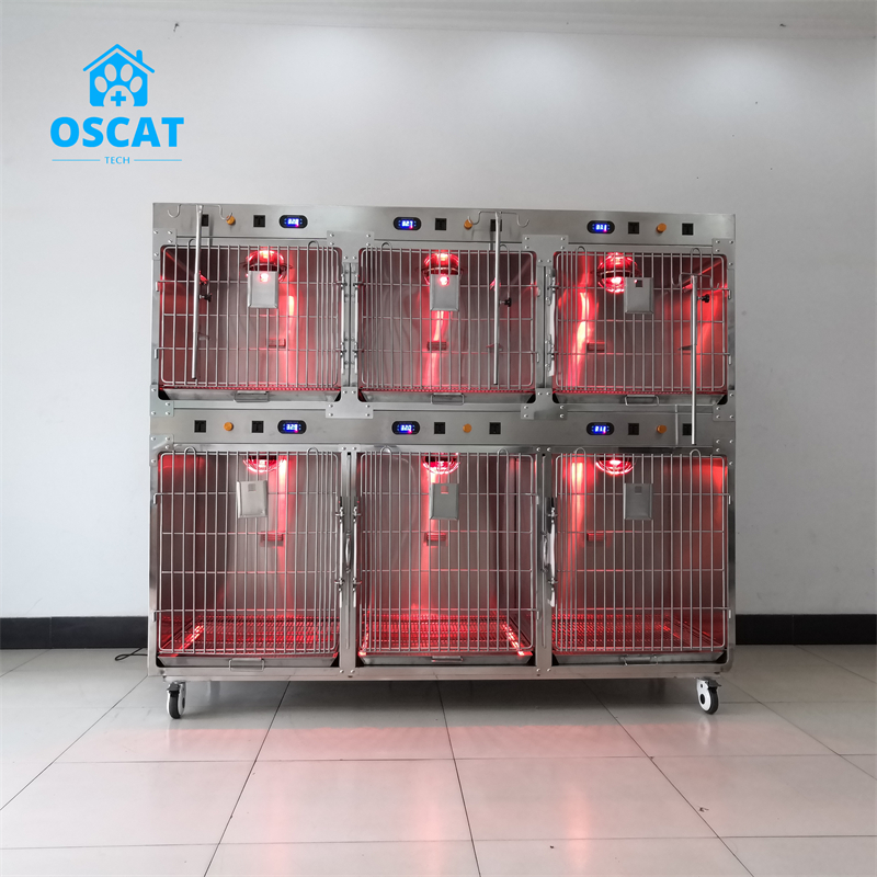 Heavy duty stainless steel veterinary clinic use animal cage