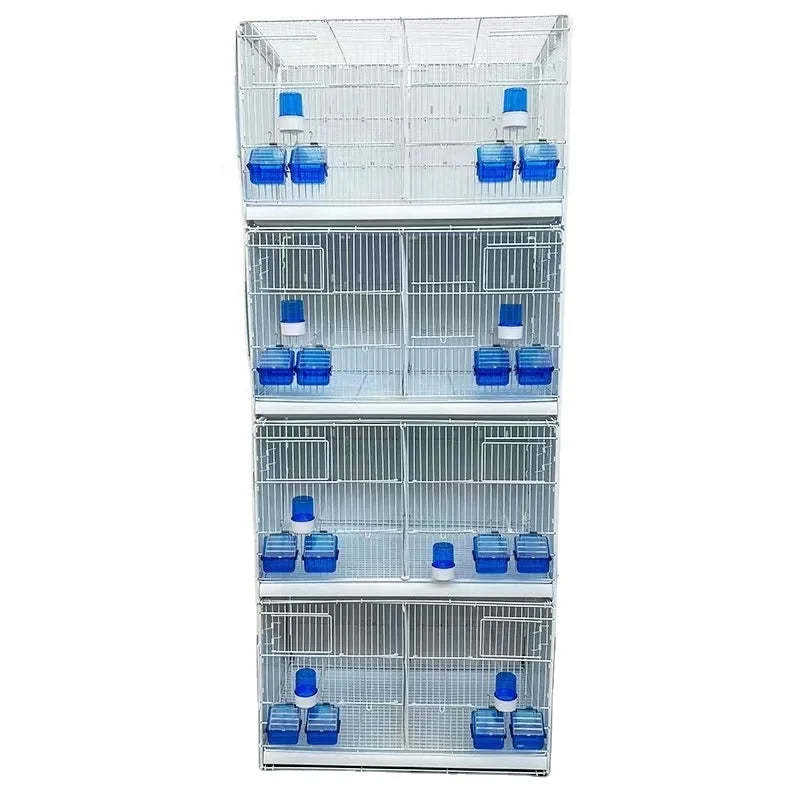 Best Selling Foldable Stackable Small Bird Cage Multilayer Movable Splice Parrot Breeding Cage Box for Lovebirds Aviary Supplies
