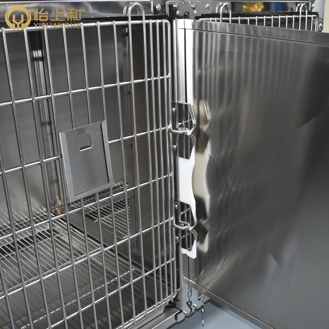 Heavy Duty Large Small Stainless Steel Animal Vet Puppies Pet Dog Kennel Kennels Cat Cages Crate Crates Cage Bank for Dogs