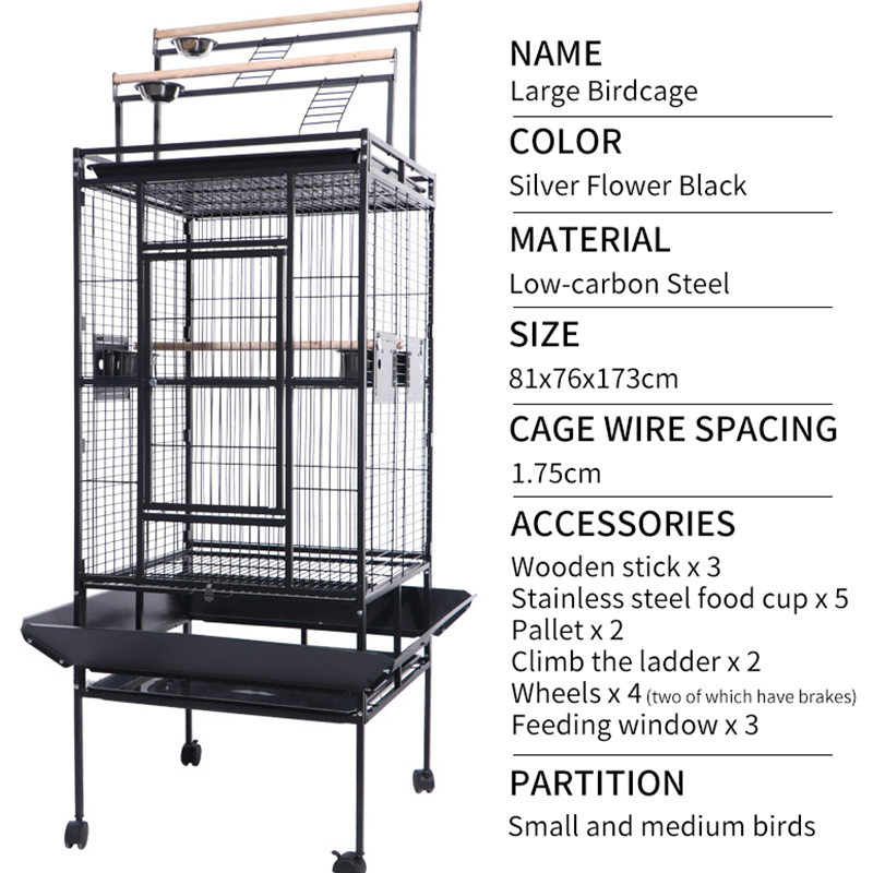 Large Removable Manufacturer Stackable Breeder Custom Big Metal Aviary Breeding Parrot Pigeon Budgie Bird Cage with Divider