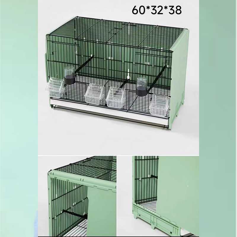 Factory Wholesale High Quality Luxury Metal Birds Cage Multilayer Portable Bird Breeding Cage Stackable Bird Cage