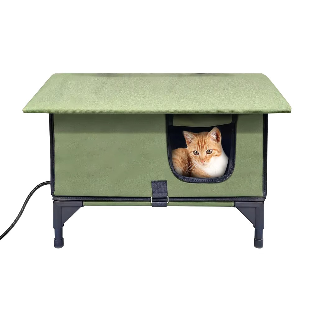 Heating Pet House for Outdoor Use Waterproof Windproof Easy Installation Suitable for Cats Dogs Winter and Cold Climates