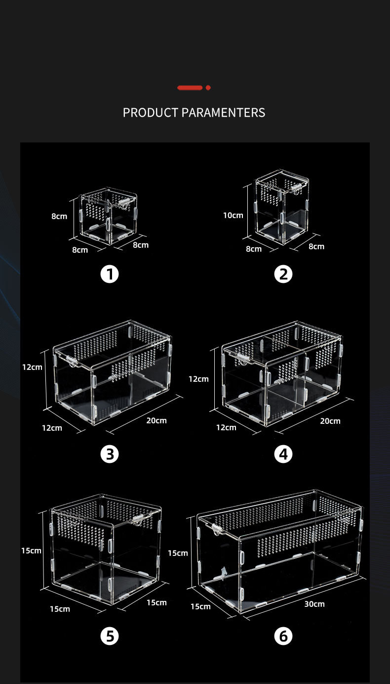 Acrylic Reptile Box Cage Overview