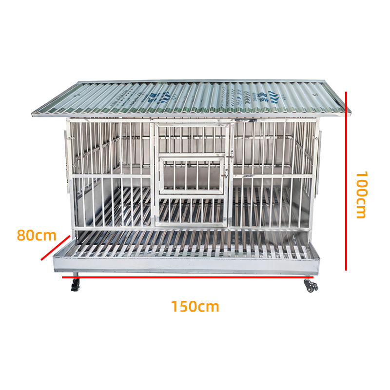 Easy-to-Clean Stainless Steel Chicken Coop with Removable Tray