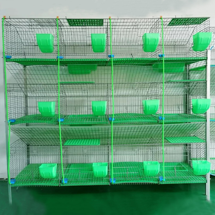 Commercial Rabbit Farm Equipment New Mother And Baby Rabbit Layer Cage With Stand For Malaysia And Philippines