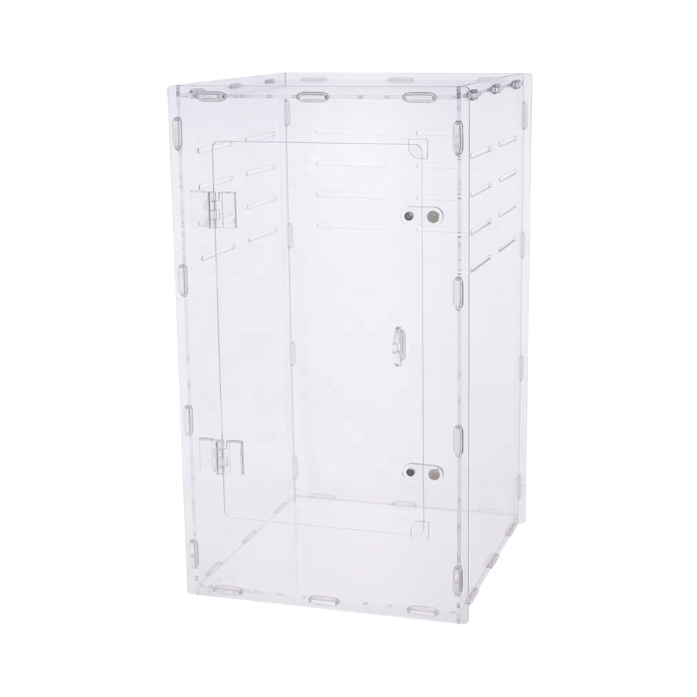 Magnetic Transparent Solid Tarantula Box 20x20x35cm Acrylic Enclosure Classic Simple Terrarium Insect Tank Pet Cages For Pets