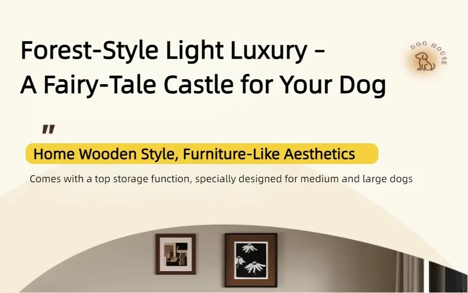 Furniture style pet crate