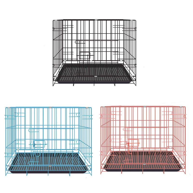 Best Quality Popular Folding Portable Stackable Metal Pet Crate Cage Easy To Install