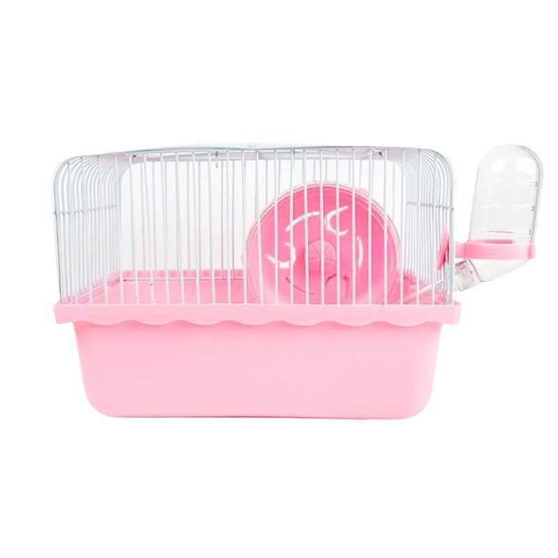 New Design Custom Cheap Solid Plastic Hamster Cage With Ventilation Cartoon Style Indoor Use For Small Pets