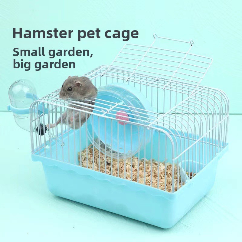 New Design Custom Cheap Solid Plastic Hamster Cage With Ventilation Cartoon Style Indoor Use For Small Pets