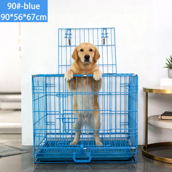 Low MOQ Small Medium Breed Dog Powder-Coated Finish Rust-Resistant Removable Tray Easy to Clean Top Opening Metal Wire Dog Crate