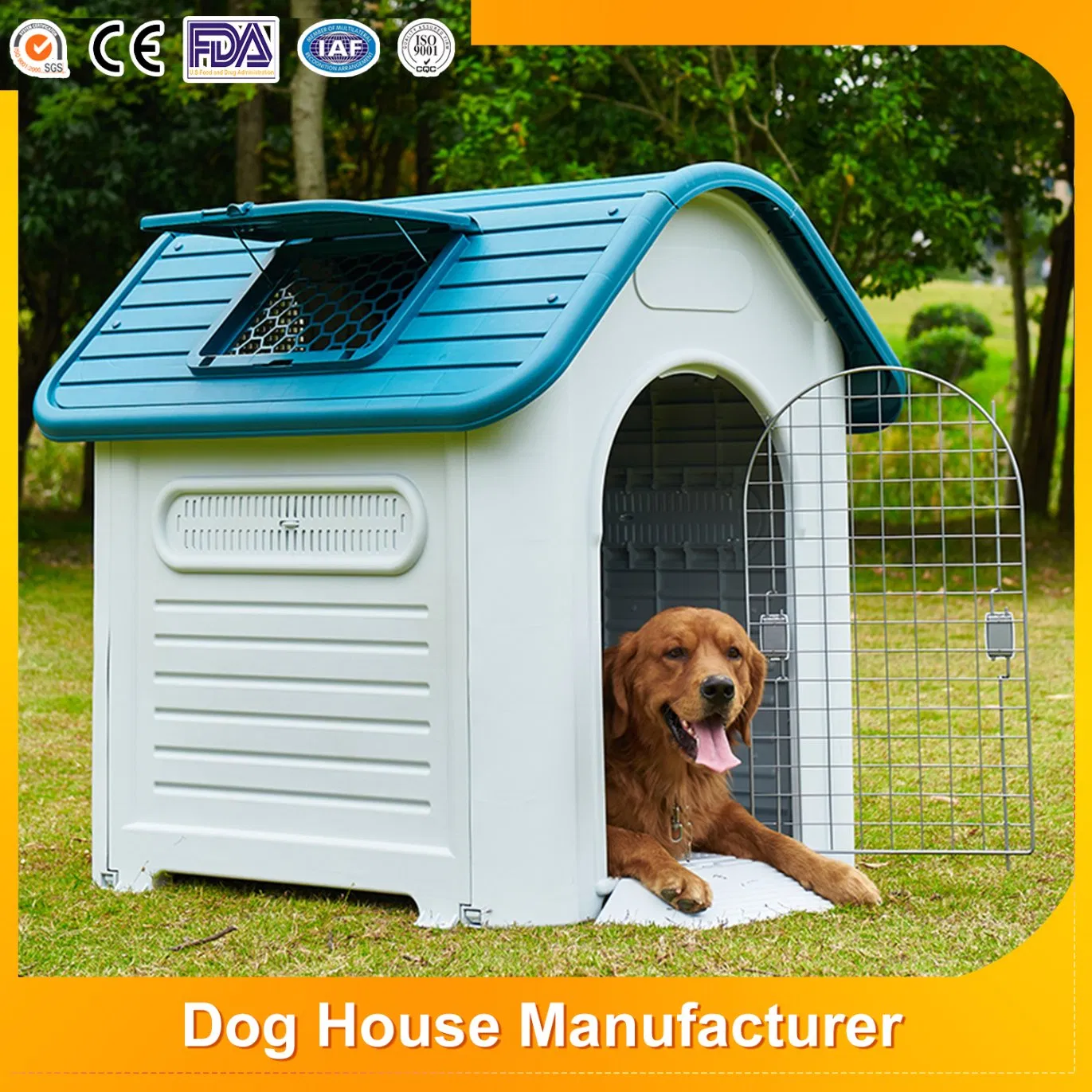 New Arrival Luxury Manufacturers Outdoor/Indoor Cat Bed Dog Kennel Comfortable Plastic Pet House