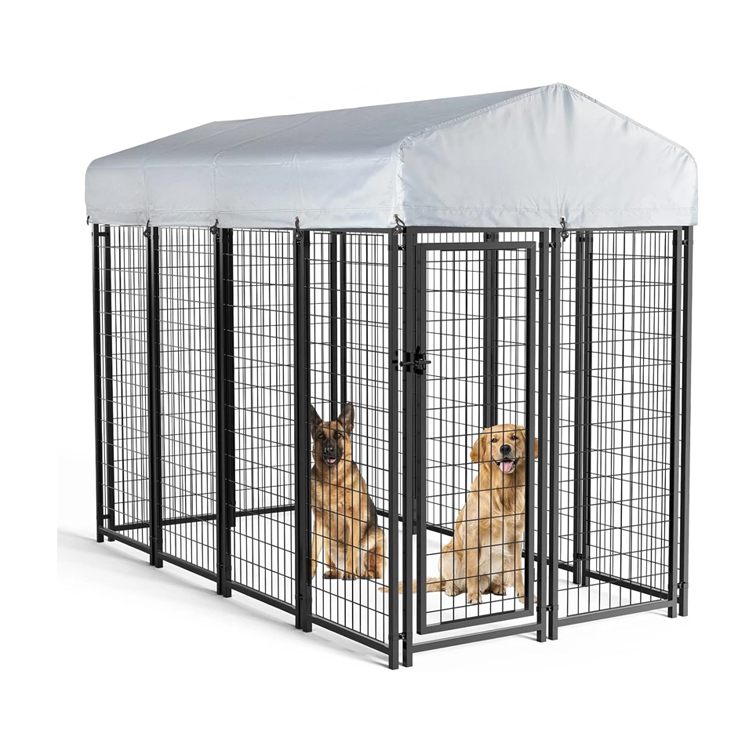 Breathable Safe Rainproof Waterproof Eco-Friendly Large Heavy Duty Multiple Outdoor Enclosure Dog House Run Kennel Cages Nature
