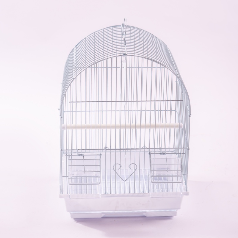 Multi-Tier Detachable Iron Frame Aviary Cage with Breathable Design and Plastic Tray for Easy Cleaning and Mobility