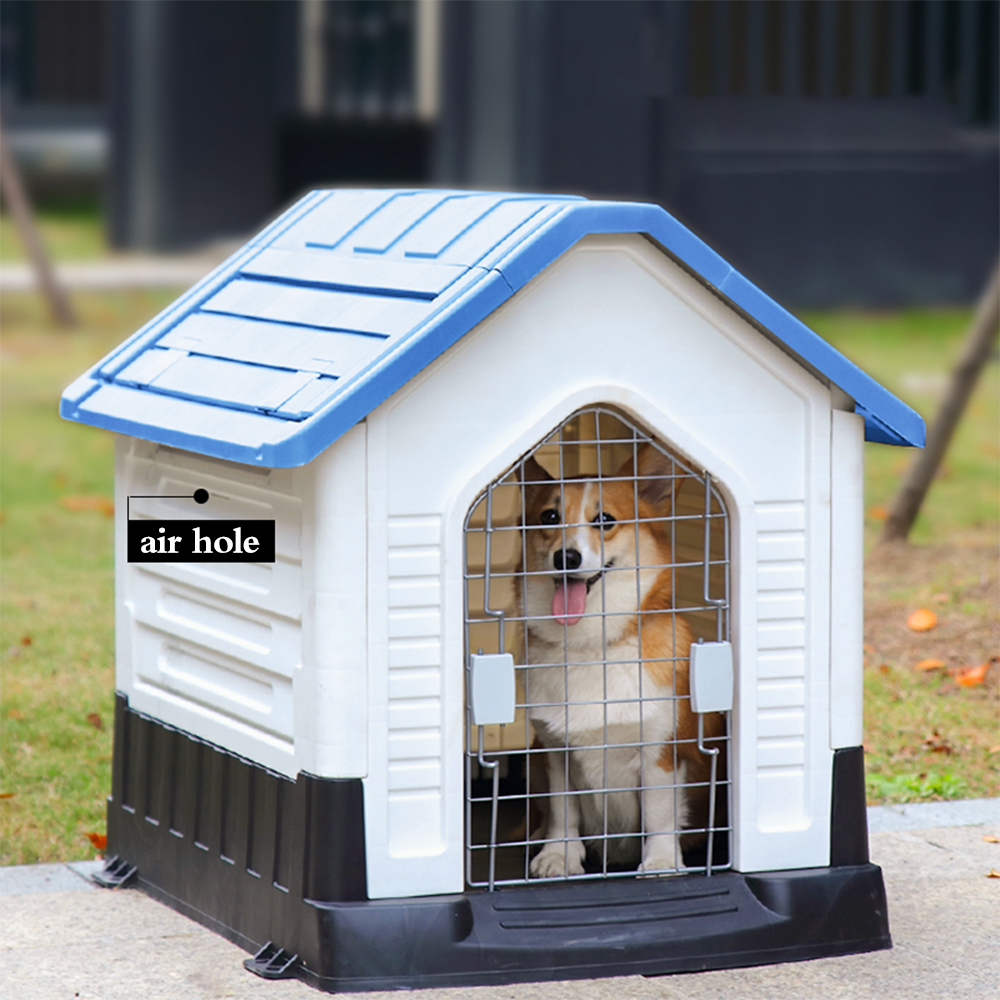 Manufacturer Wholesale Outdoor Plastic Waterproof Dog House with Window Toilet