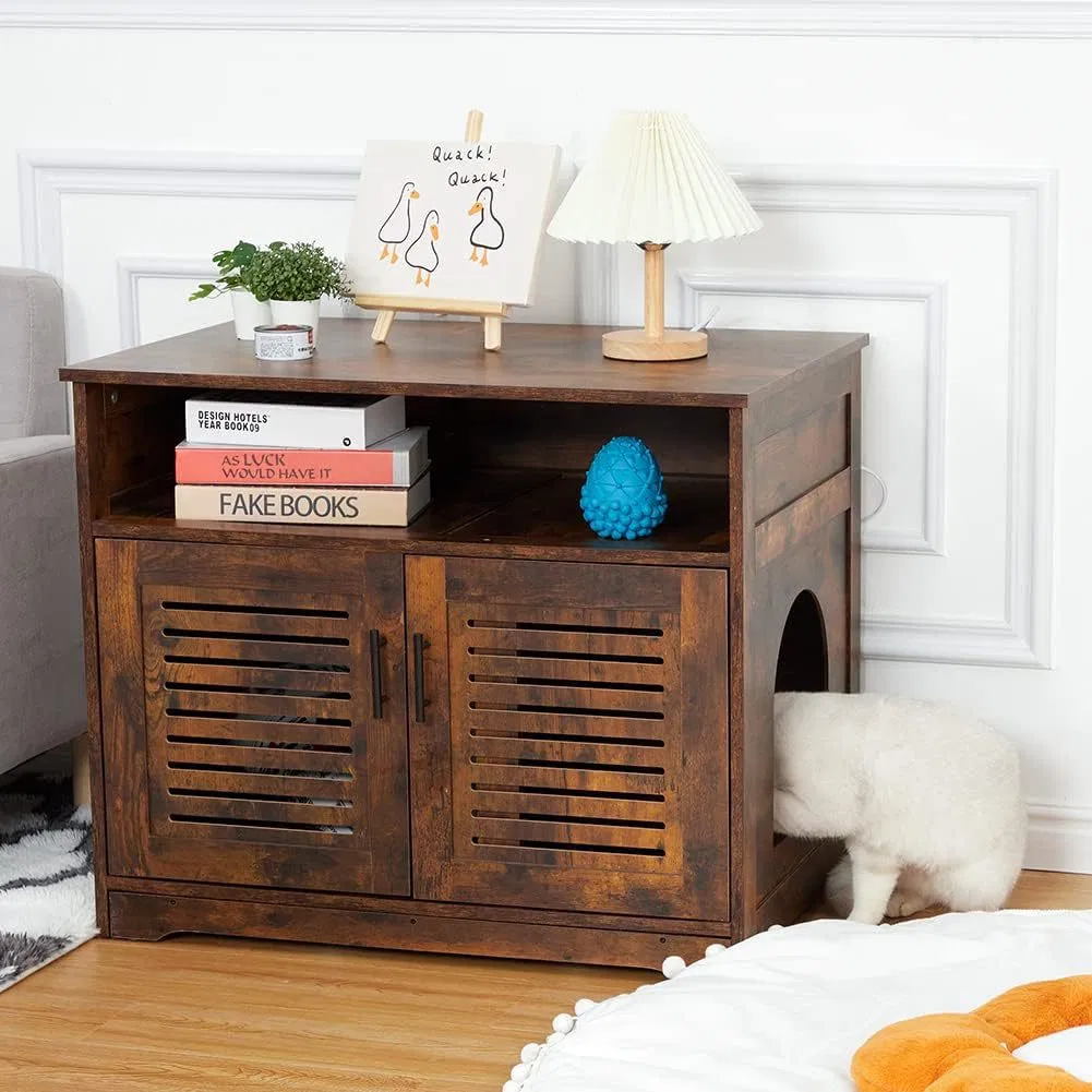 High Quality Enclosure Cat Cabinet, Indoor Cat House, Hidden Cat House for Pet
