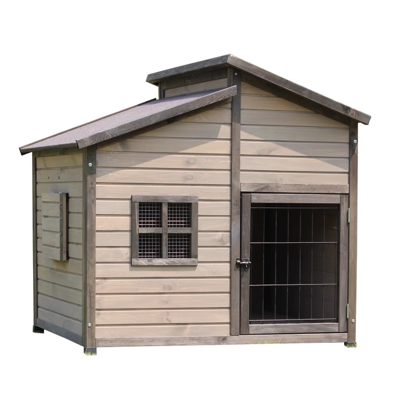 Manufacturer Luxury Outdoor Solid Wood Universal Dog Kennel Waterproof Dog Cage Villa Extra Large Dog House Furniture
