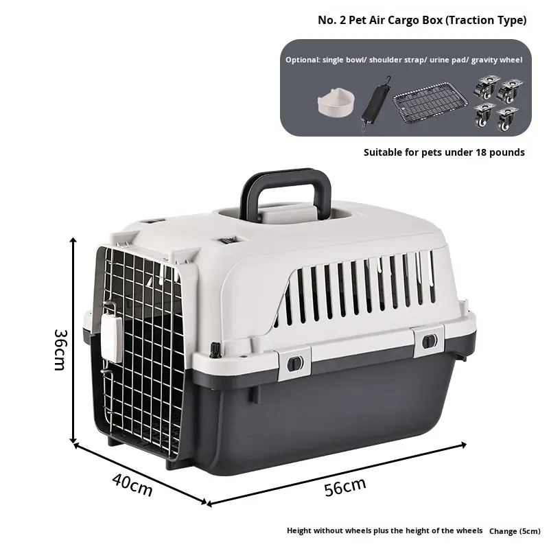 Portable Pet Travel Carrier Cage for Dogs Cats Airline Approved