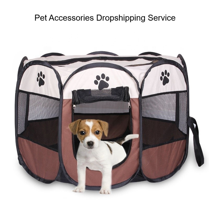 High-quality Oxford Fabric Washable Portable Folding Pet Tent Dog House Cage Portable Foldable Pet Playpen for Pets