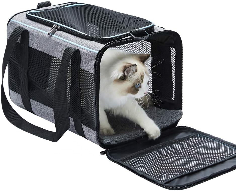 Cat, Dog Carrier for Pets up to 16 Lbs, Soft-Sided Cat Bag Animal Carriers Travel Puppy Carry As a Toy of Fabric Pet Home
