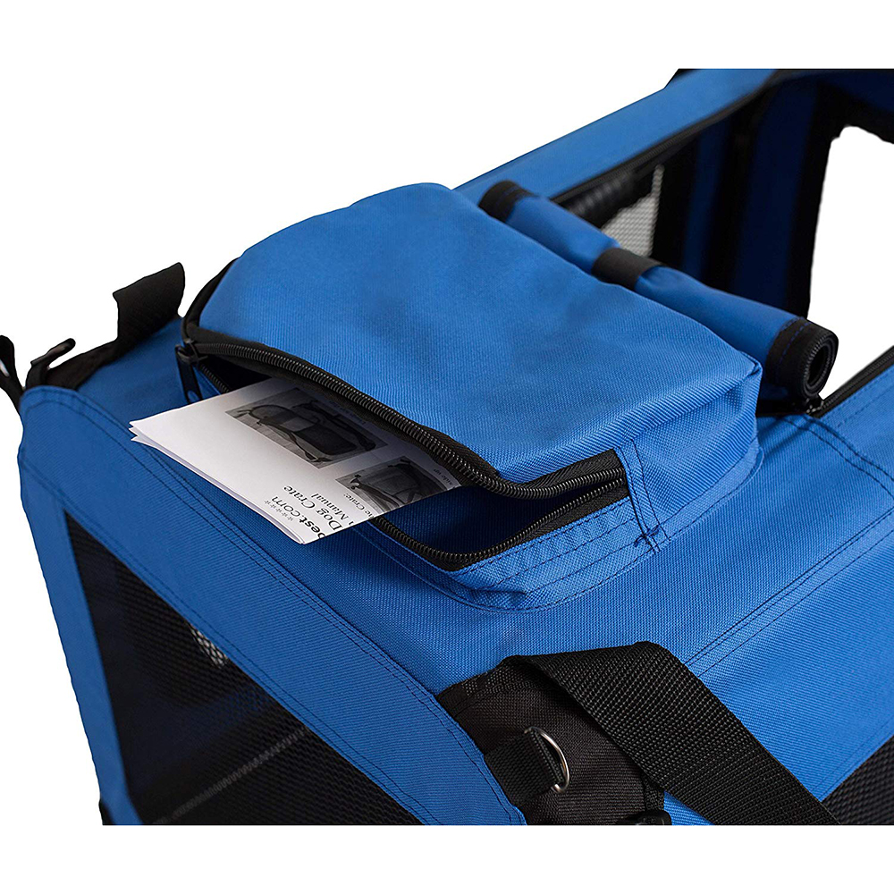 Soft Easy to Fold Foldable Comfy Dog Travel Crate Dog Carrier Carry Dog Crate Washable Fabric Cover for Indoor & Outdoor Use