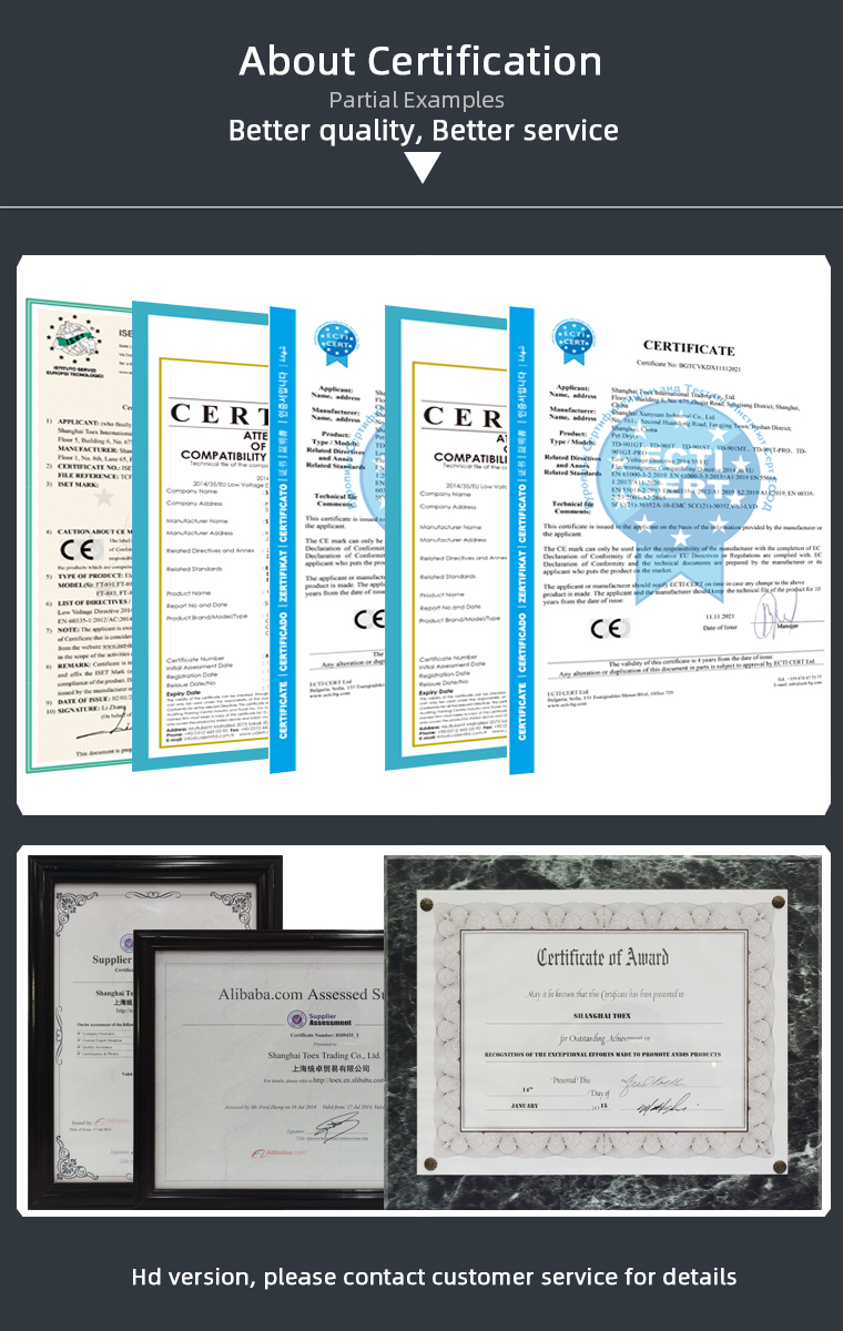 Certifications Display