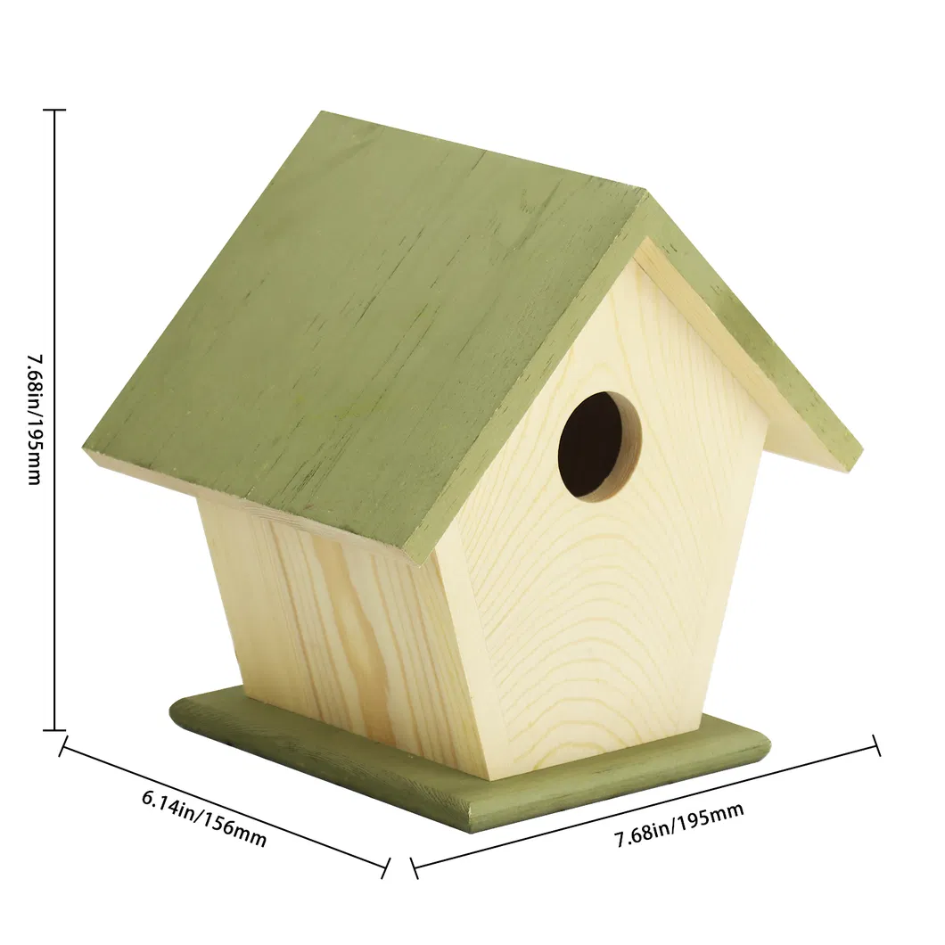 Rural Farmhouse Style Outdoor Wooden Bird House