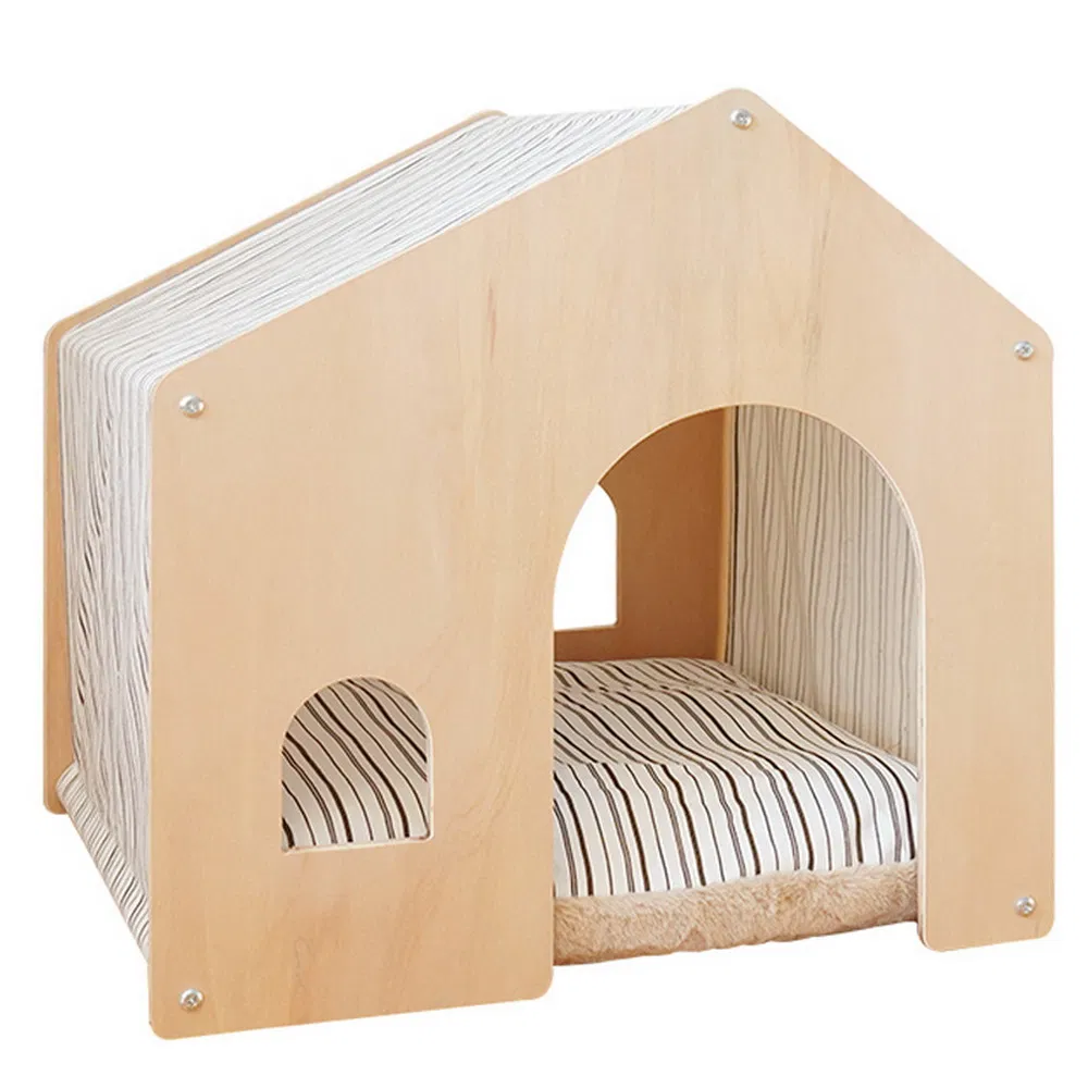 Wholesale Selling Comfortable Indoor Wooden Pet Dog House Modern Luxury Cat House