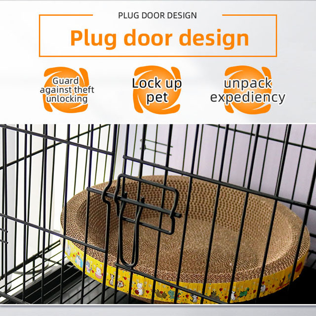 Low MOQ Small Medium Breed Dog Powder-Coated Finish Rust-Resistant Removable Tray Easy to Clean Top Opening Metal Wire Dog Crate