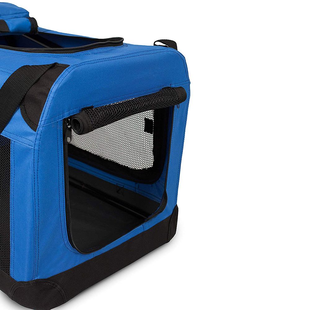 Soft Easy to Fold Foldable Comfy Dog Travel Crate Dog Carrier Carry Dog Crate Washable Fabric Cover for Indoor & Outdoor Use