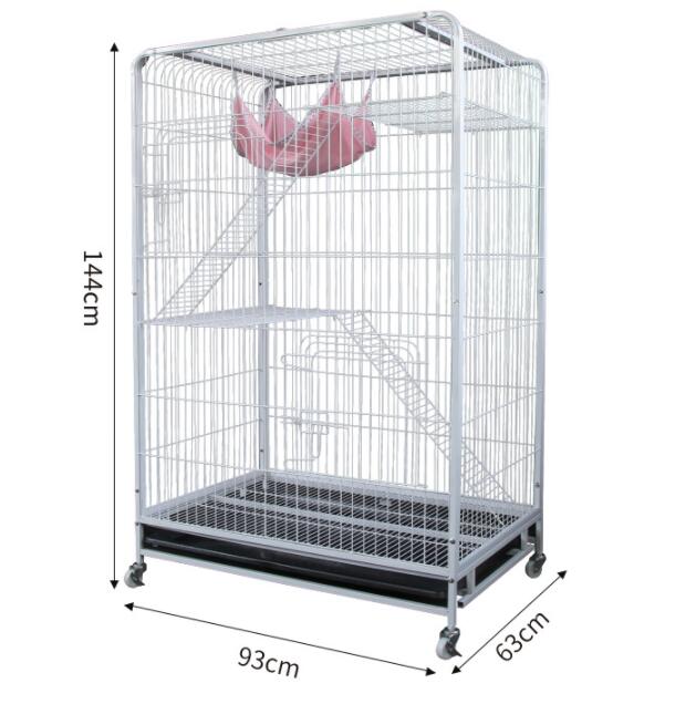 Luxury Iron Folding Pet Cage Breathable Dog House in Large Medium Small Sizes with Solid Pattern Packed in Box