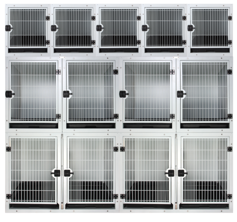Longermay Animal Stainless Steel Pet Cage Suppliers Big Size 3 Layer Cat Pet Cage House Veterinary Cat And Dog Vet Cage Banks