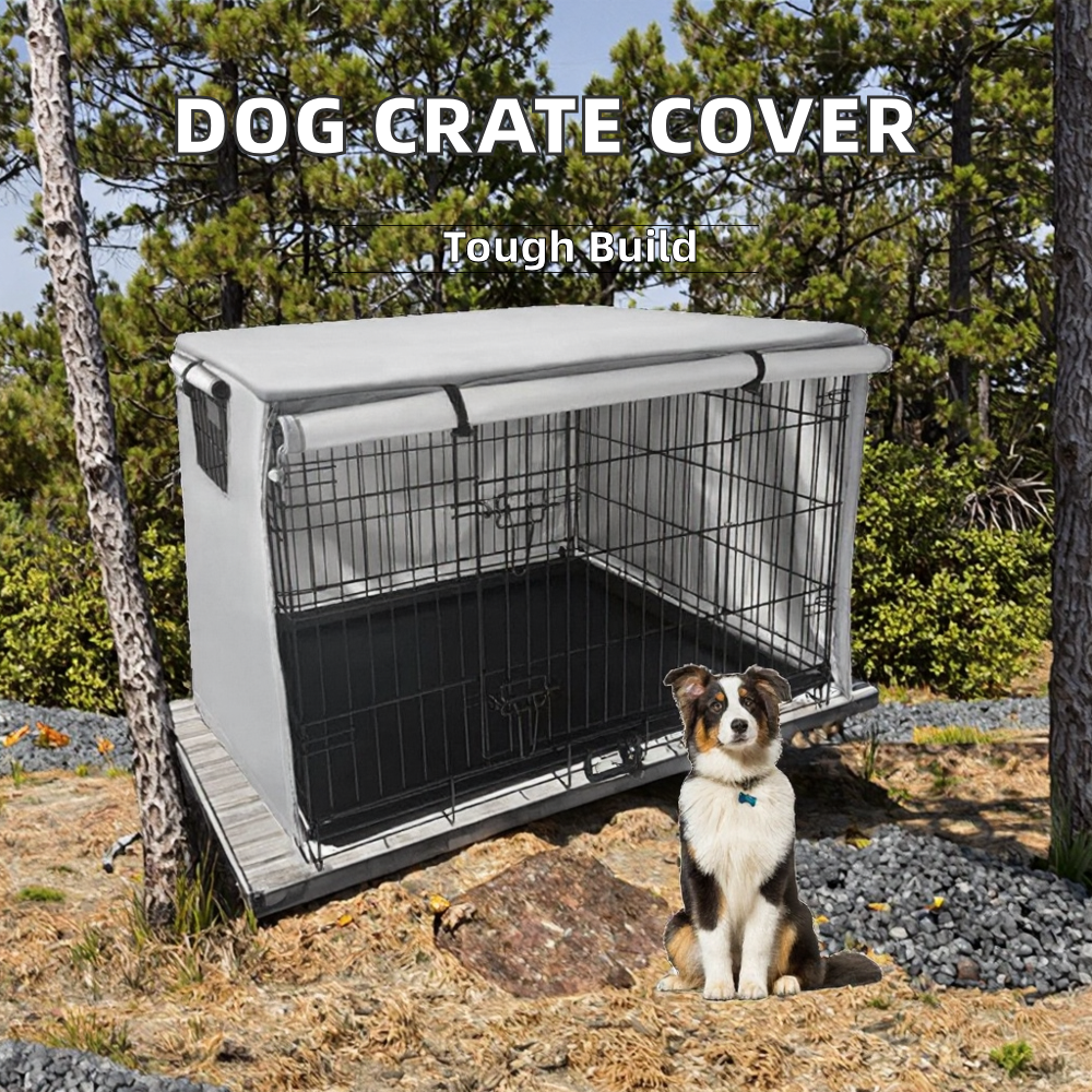 Large Durable Waterproof Dustproof Dog Crate Cover Mesh Window Oxford Material Metal Carrier For Indoor Outdoor Use For Birds
