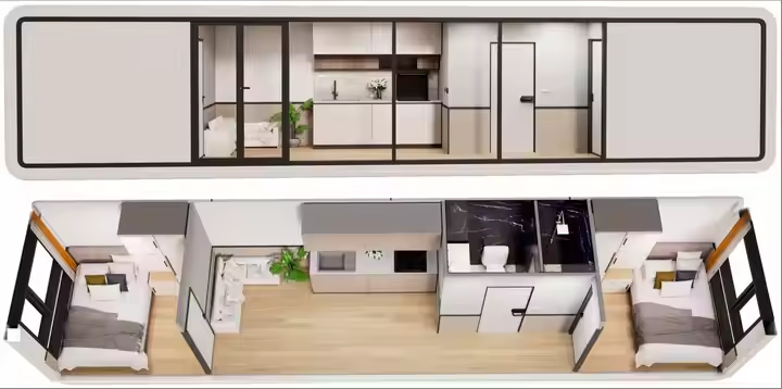 Wholesale Ready To Shipping Apple Homes Prefab Houses Container Tiny Houses Outdoor Office Pod Prefabricated Houses Apple Cabin