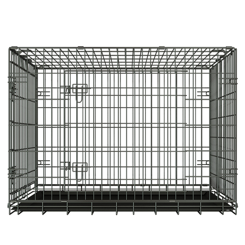Custom Dog Crate Wholesale Dog Kennel Buy Animal Cage Double Door Folding Metal Stackable Dog Cage Training Pet Behavior