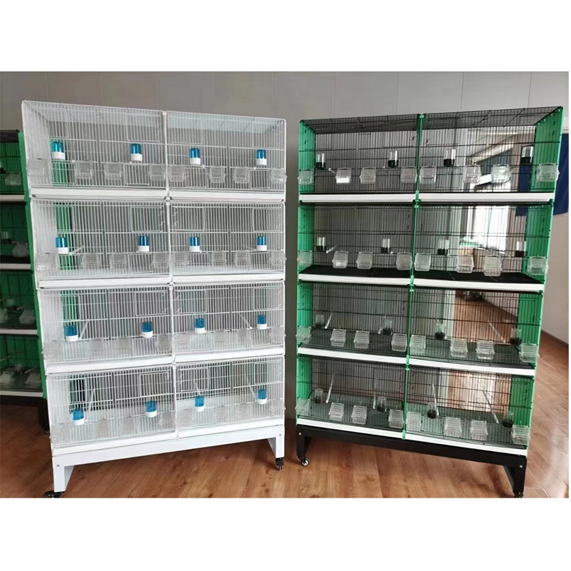 Wholesale Large Multilayer Portable Stackable Bird Cage With Rolling Stand for Parrots Canaries Breeding Hot Sale