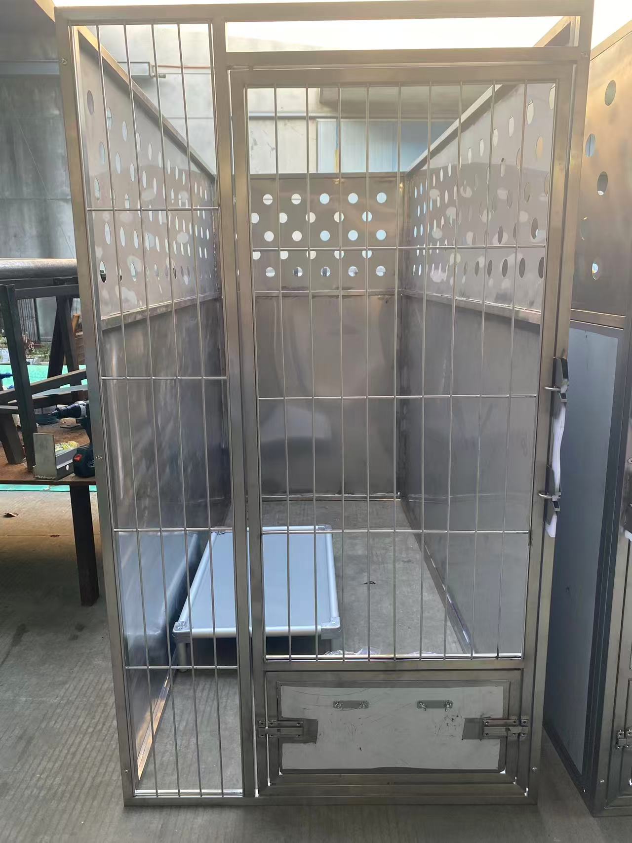 Customized Indoor/Outdoor Stainless Steel Dog Kennel Boarding Kennels Pet Cages For Home Farm Livestock Use