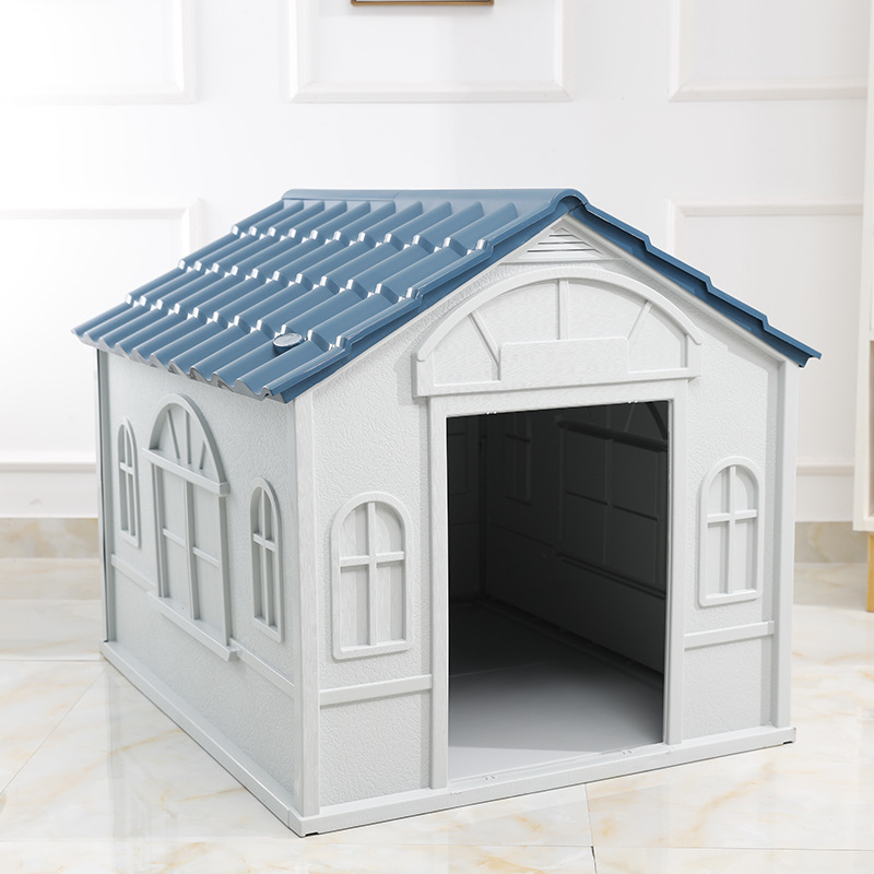 Modern Small Medium Large Dog Outdoor Kennel All Seasons Rainproof Waterproof Plastic Dog House for Living Room