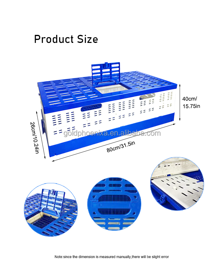 QA Portable Pigeon Transport Crate Foldable Racing Pigeon Cage Training Box for Pigeon