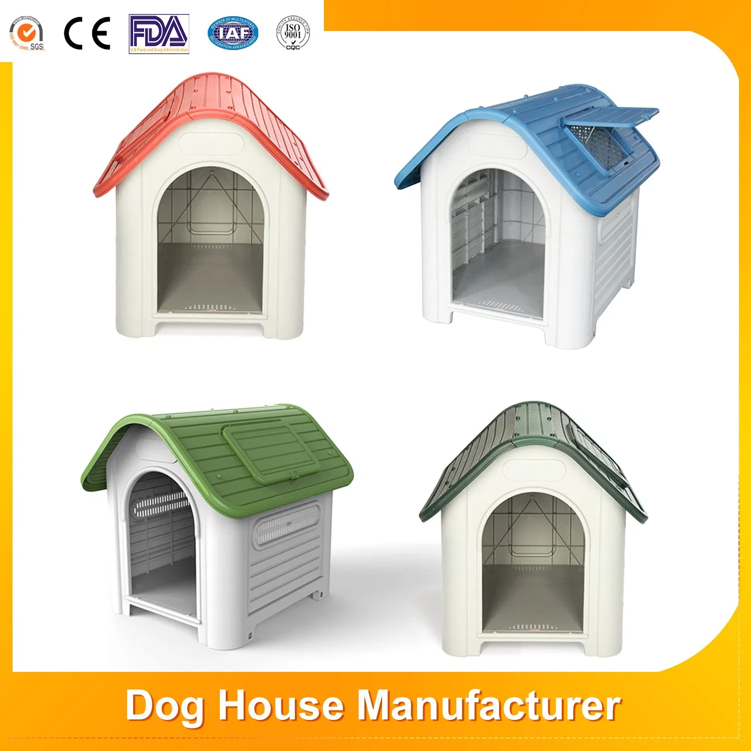 New Arrival Luxury Manufacturers Outdoor/Indoor Cat Bed Dog Kennel Comfortable Plastic Pet House