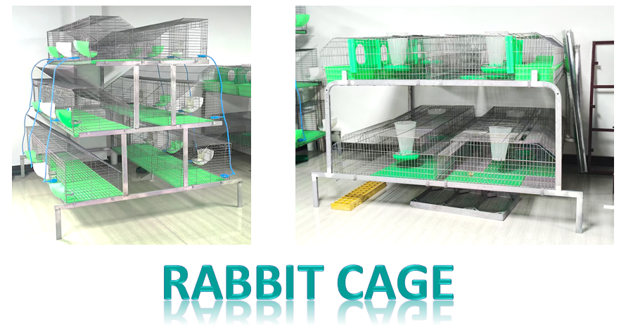 Stackable Doe & Litter Cage Mother and Baby Rabbit Cage System for Breeding Rabbit