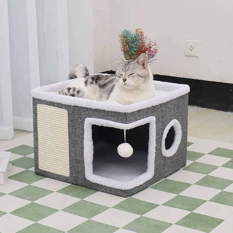 Pet Supply Multi-Functional Pet Bed Foldable Cat House