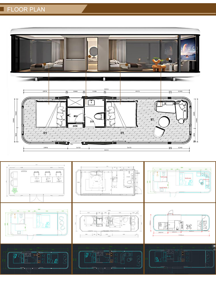 Space Capsule House Exterior View
